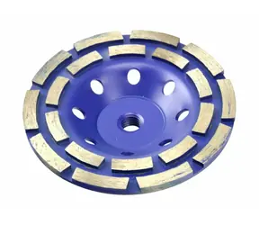 GEKO G00376 / Zweireihige Diamant-Topfschleifscheibe / 125 x 5 mm / M14