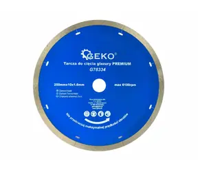 GEKO G78334 / Diamanttrennscheibe mit vollem Umfang / 250 x 10 x 22,2 mm