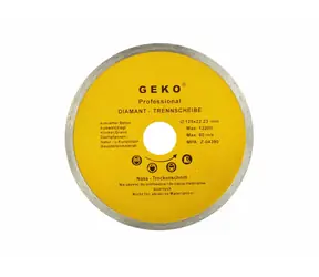 GEKO G00241 / Diamanttrennscheibe mit vollem Umfang / 125 x 8 x 22,2 mm