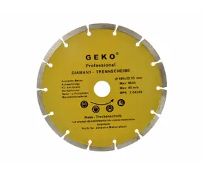 GEKO G00252 / Diamant-Segmenttrennscheibe / 180 x 8 x 22,2 mm