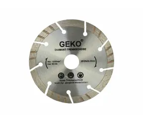 GEKO G00222 / Turbo-Segment-Diamanttrennscheibe / 125 x 10 x 22 mm