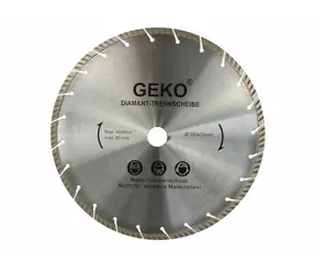 GEKO G00209 / Turbo-Segment-Diamanttrennscheibe / 350 x 10 x 32 mm