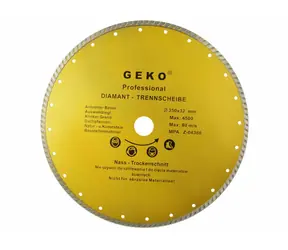 GEKO G00266 / Turbo-Diamanttrennscheibe / 350 x 8 x 32 mm