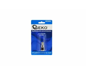 GEKO Pneumatischer Schnellkuppler mit Innengewinde 1/4" Außengewinde 