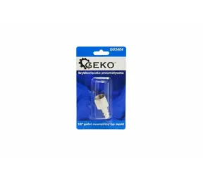 GEKO Pneumatischer Schnellkuppler mit Innengewinde 3/8" Außengewinde 