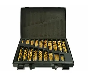 GEKO HSS-Eisenbohrer-Set 170-teilig - Titanbeschichtung 