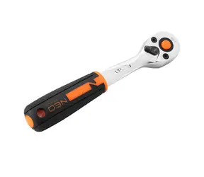 Neo Tools 10-030 Satz mit 12 Steckschlüsseleinsätzen 1/2" mit Ratsche