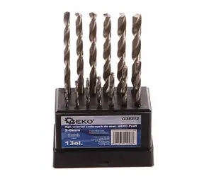 GEKO Metallbohrer-Set 2-8 mm 13-teilig / HSS