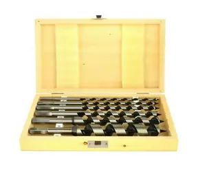 GEKO Serpentinenbohrer für Holz 6 Stück 6-25 mm Länge 230 mm / Holzkassette