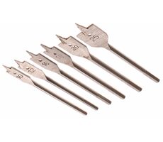 GEKO G38110 Flachholzbohrer 6er-Set / 10-12-16-18-20-25 mm / Länge 150 mm