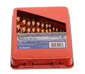GEKO Satz Bohrer für Metall in einer Box HSS 1,5-6,5 mm 13-tlg