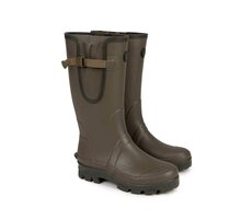 FOX Boots Neopren-gefütterter Camo/Khaki-Gummistiefel 44 (UK10)
