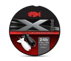 Spomb Cord X Pro Braid Grau 8+1 300 m 0,18 m 10,9 kg