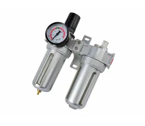 GEKO Druckminderer mit Filter und Manometer und ca. Öle | max. Arbeit Druck 10 bar 