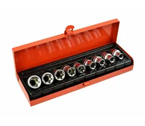 GEKO Satz Torx-Köpfe E10-E24 - 1/2" 9-tlg