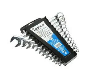 GEKO G11142 Steckschlüsselsatz 6-22 mm - Kunststoff. Halter 12 Stk