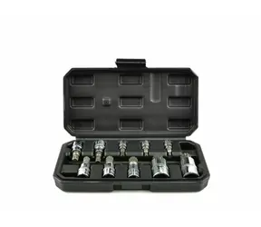 GEKO Torx-Steckschlüsselkopf 1/4" | 3/8" | 1/2" | M4-M18 Satz  10 Stück 