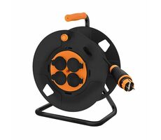 Solight 4z Verlängerungskabel auf Trommel 25m / Neopren / 3x 2,5mm2 / IP44