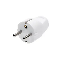 Solight P57 Stecker gerade weiß / IP20
