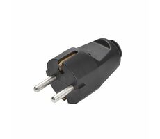 Solight P57B Stecker gerade schwarz / IP20