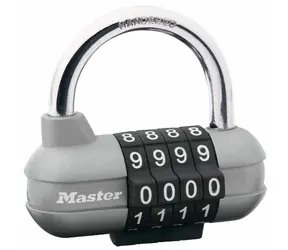Master Lock 1520EURD / Kombinationsvorhängeschloss horizontal - grau