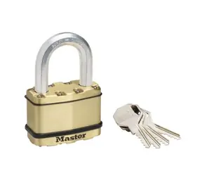 Master Lock M15BEURDLF Messing-Vorhängeschloss - Excell - 64 mm