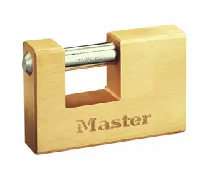 Master Lock 607EURDCC Rechteckiges Vorhängeschloss für allgemeinen Schutz - 76 mm