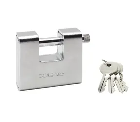 Master Lock 680EURD Rechteckiges Vorhängeschloss für erhöhten Schutz - 80 mm