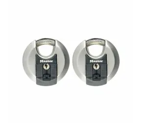 Master Lock M40EURT Satz mit 2 Scheibenvorhängeschlössern - Excell - 70 mm