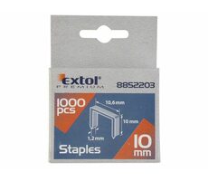 Extol- Premium Clips 14 mm Packung 1000 Stück / 11,3 x 0,52 x 0,70 mm 