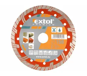 Extol- Premium Diamant-Trennscheibe Turbo PLUS 180x22,2mm / Trocken- und Nassschnitt 