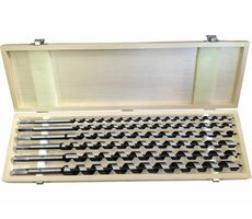 Extol- Premium Serpentinenbohrer für Holz 6er-Set / Sechskantschaft / im Holzetui 