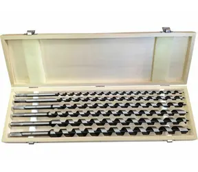 Extol- Premium Serpentinenbohrer für Holz 6er-Set / Sechskantschaft / im Holzetui 