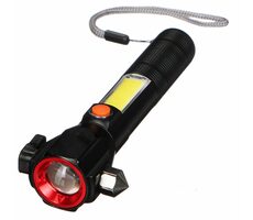 SIXTOL CAR LAMP SAFETY / Auto-Sicherheitslampe mit Magnet / 300 lm / COB-LED / USB 