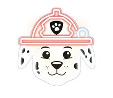 Paw Patrol Dekoratives LED-Neon - Marshall / Wandmontage / USB-Stromversorgung 1,5 m / 20-30 lm