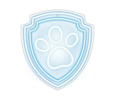 Paw Patrol Dekoratives LED-Neon - Paw / Wandmontage / USB-Stromversorgung 1,5 m / 20-30 lm