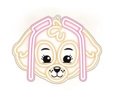 Paw Patrol Dekoratives LED-Neon - Skye / Wandmontage / USB-Stromversorgung 1,5 m / 20-30 lm
