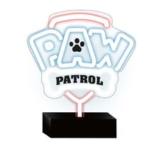 Paw Patrol Dekoratives LED-Neon auf Ständer - Logo / USB-Stromversorgung 1,5 m / 20-30 lm