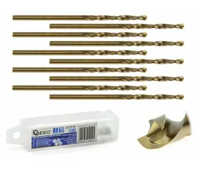 GEKO Metallbohrer 1,5 mm HSS Packung mit 10 Stück