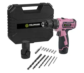 Fieldmann FDV 10253-A / Akku-Bohrschrauber / 12 V / 1300 mAh / 1350 U/min. / 25 Nm / 10 mm