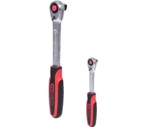 KS Tools SlimPOWER Kniehebel-Ratschensatz 1/4" und 1/2"
