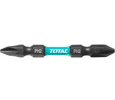 TOTAL-TOOLS Doppelseitige Bits PH2+PH2 65mm 10 Stück