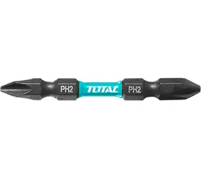TOTAL-TOOLS Doppelseitige Bits PH2+PH2 65mm 10 Stück