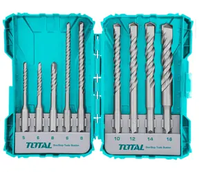 TOTAL-TOOLS Industrial Bohrer-Set 9-tlg. / SDS PLUS