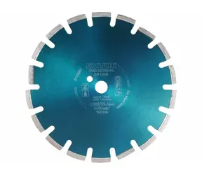 Extol- Industrial Diamant-Segmenttrennscheibe für ASPHALT 400x25,4mm / Trocken- und Nassschnitt 