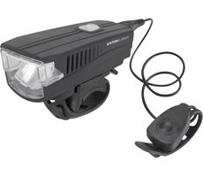 Extol-LIGHT Weißes Fahrradlicht 350lm / USB-Aufladung / Hupe / 5W LED 