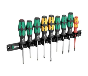 Wera 9650 Magnetstreifen-Kraftform-Schraubendreher-Satz - 9-teilig