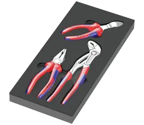 Wera 9780 Knipex Zangenset in Schaumstoffeinlage 1 - 3-teilig
