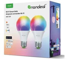 Nanoleaf Matter Wi-Fi A19 SMART RGB E27 (2 Stück) / LED / E27 / 9W / 1100 lm / 2700-6500K
