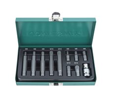 JONNESWAY XZN (Spline) Bitsatz M5 - M12 11-teilig / Längen 30 und 75 mm